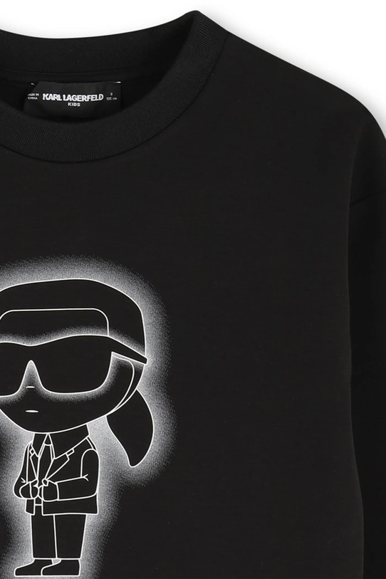 Παιδική μπλούζα Karl Lagerfeld μαύρο Z30637.162.174