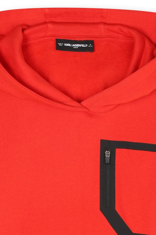 Karl Lagerfeld bluza bawełniana dziecięca czerwony Z30643.86.108