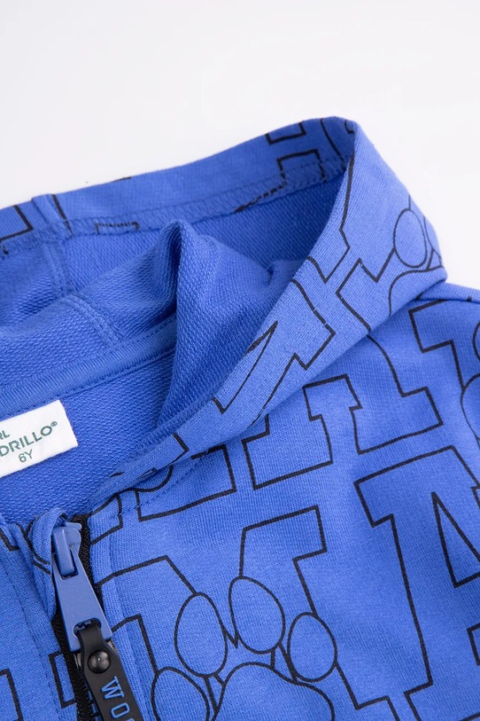 CHLAPEC Dětská bavlněná mikina Coccodrillo ZC5132401ABK modrá