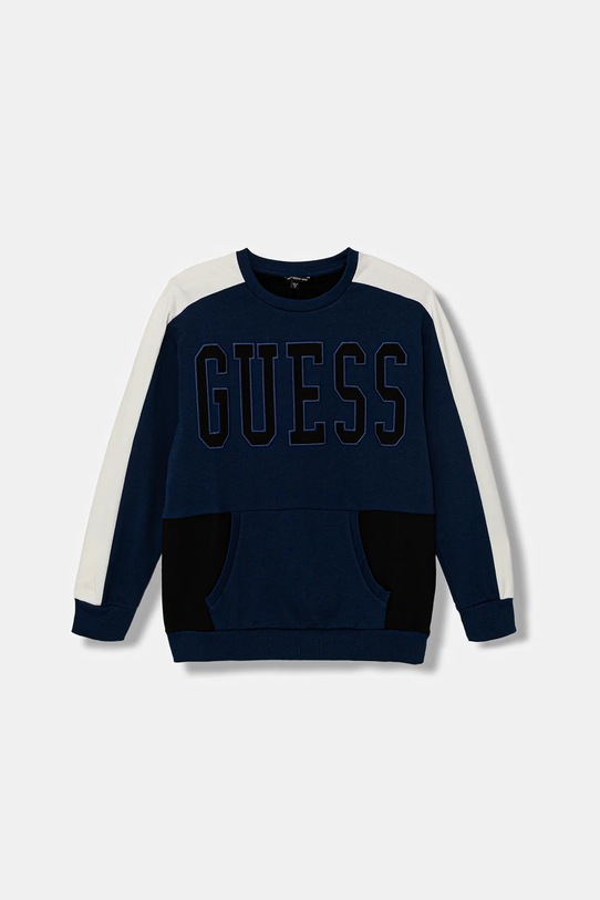 Guess bluza bawełniana dziecięca wzorzyste granatowy L5BQ01.KAX74.9BYA