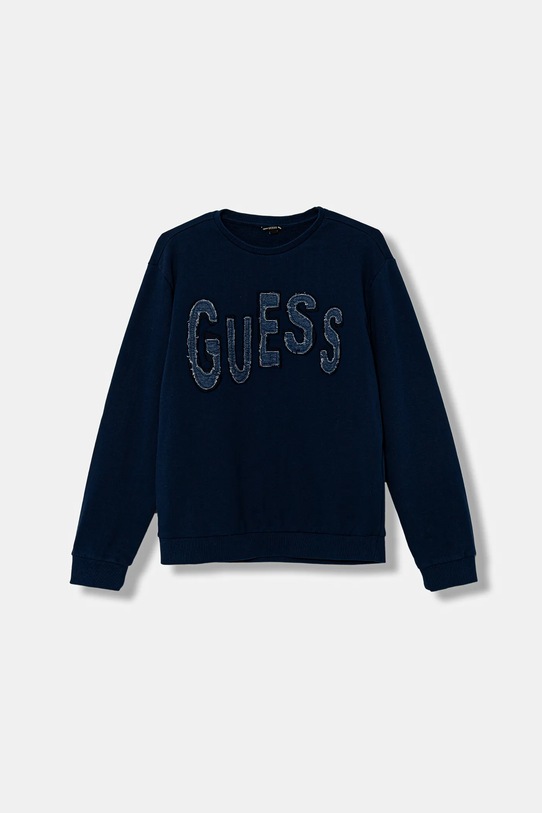 Детская хлопковая кофта Guess без капюшона тёмно-синий L5BQ02.KAD74.9BYA