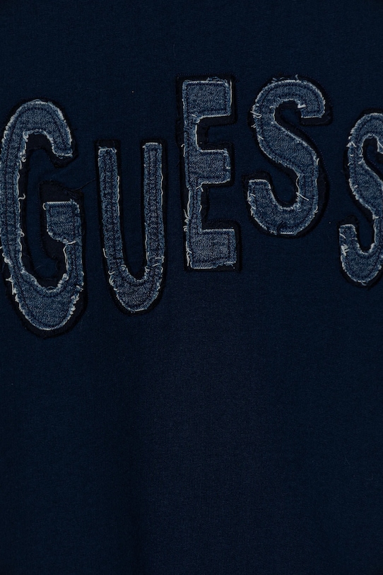 Мальчик Детская хлопковая кофта Guess L5BQ02.KAD74.9BYA тёмно-синий