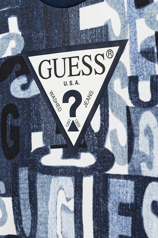 Chłopiec Guess bluza bawełniana dziecięca L5BQ05.KAD74.9BYA niebieski