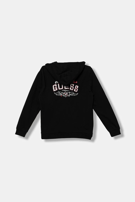 Guess bluza bawełniana dziecięca L5BQ06.KAX74.9BYA czarny AW25