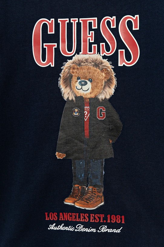 Chłopiec Guess bluza bawełniana dziecięca L5BQ07.KAD74.9BYA granatowy