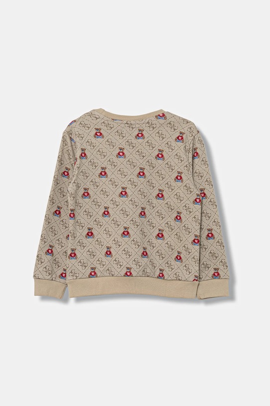 Guess bluza bawełniana dziecięca N5BQ05.KAD74.9BYA beżowy AW25