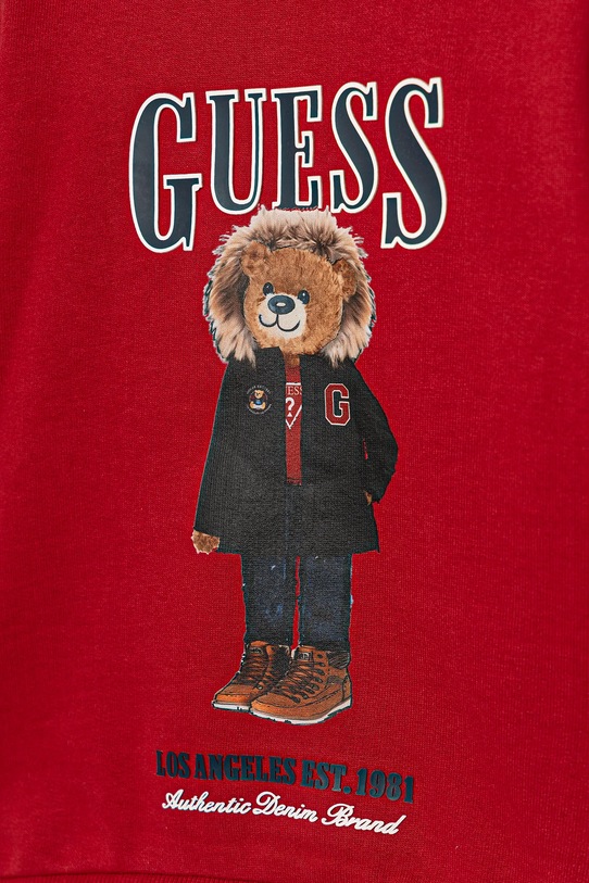 Băieți Guess hanorac de bumbac pentru copii N5BQ07.KAD74.9BYA rosu