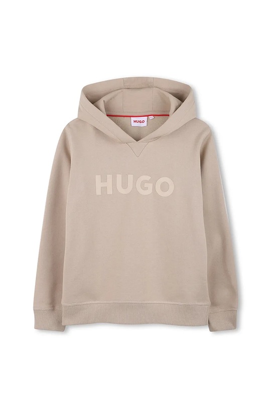 Παιδική μπλούζα HUGO με κουκούλα μπεζ G00446.162.174