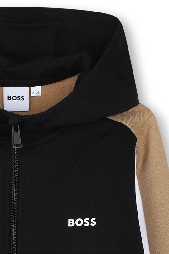 Αγορίστικα Παιδική μπλούζα BOSS J52322.114.150 μαύρο