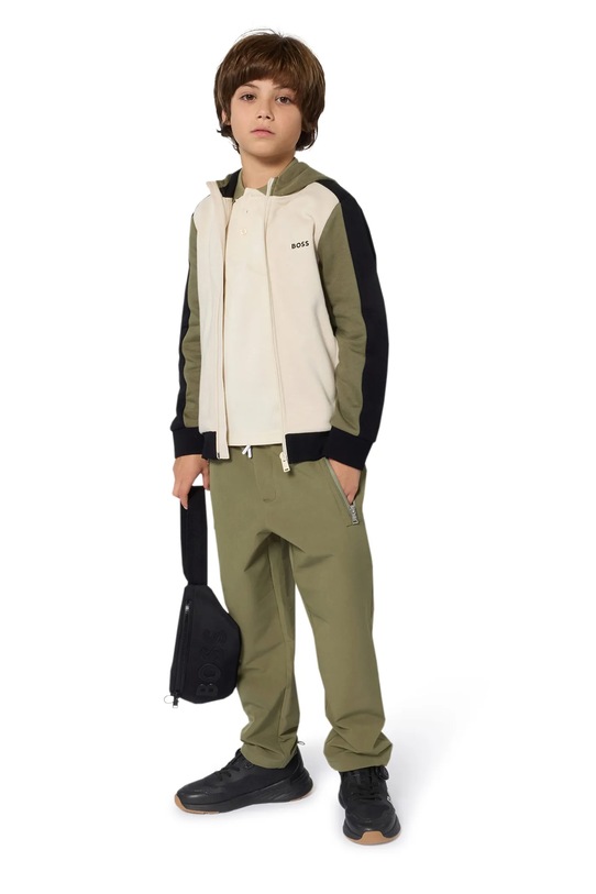BOSS bluza dziecięca wzorzyste beżowy J52322.162.174