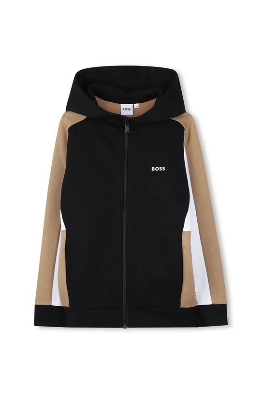 Detská mikina BOSS s kapucňou čierna J52322.162.174