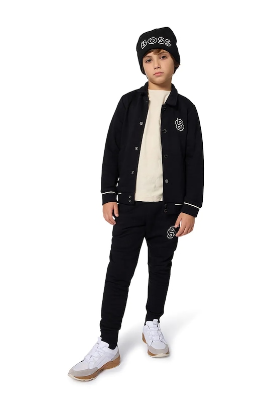 BOSS bluza dziecięca aplikacja czarny J52325.114.150