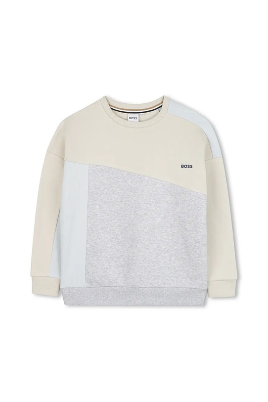 BOSS bluza z bawełną dziecięca J52352.162.174 beżowy AW25