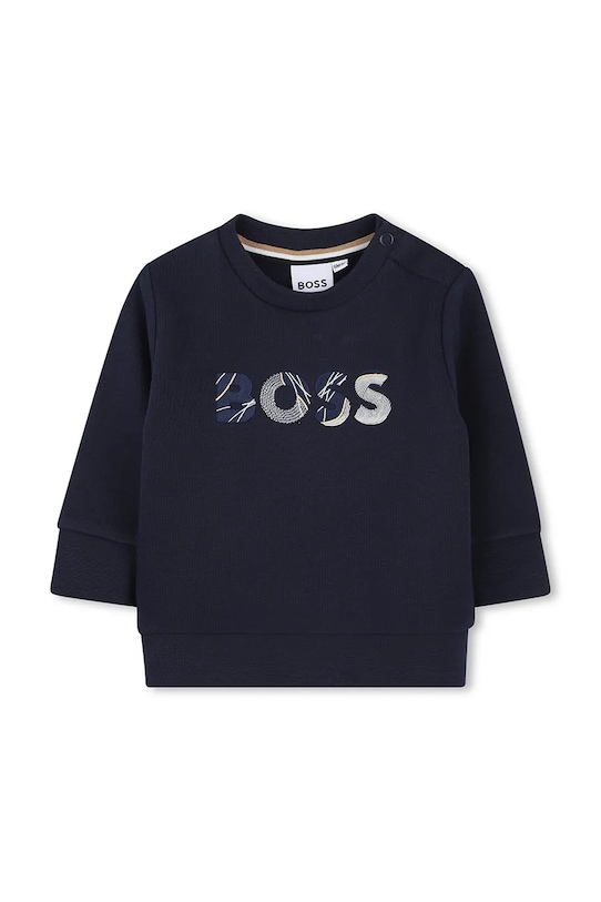 BOSS bluza dziecięca nadruk granatowy J52457.74.81