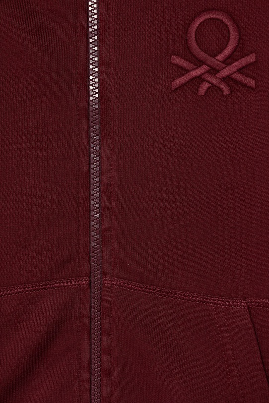 Chłopiec United Colors of Benetton bluza bawełniana dziecięca 3J68C501B.G.Season.9BYA bordowy