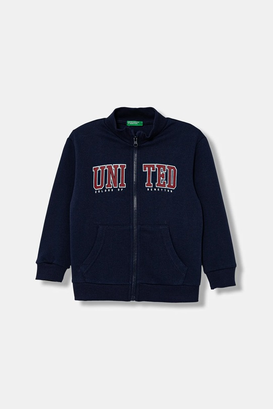 United Colors of Benetton bluza bawełniana dziecięca nadruk granatowy 3J70G5033.P.reproposed