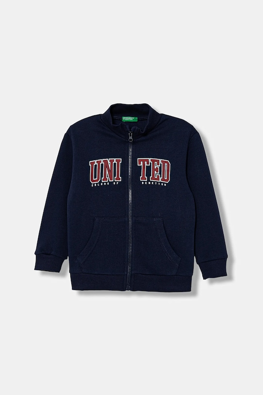 United Colors of Benetton hanorac de bumbac pentru copii print bleumarin 3J70G5033.P.reproposed