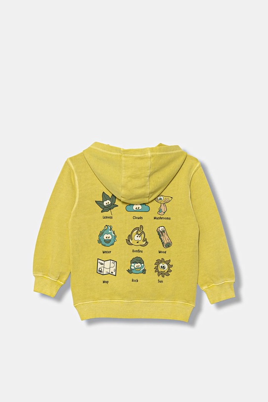 United Colors of Benetton bluza bawełniana dziecięca 3WITG2015.P.seasonal zielony AW25