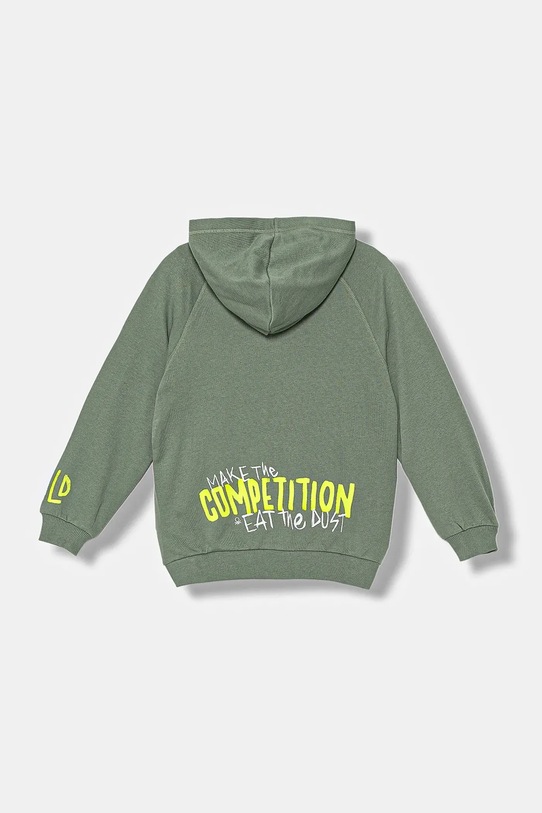 United Colors of Benetton bluza bawełniana dziecięca 33NVC505A.G.seasonal zielony AW25