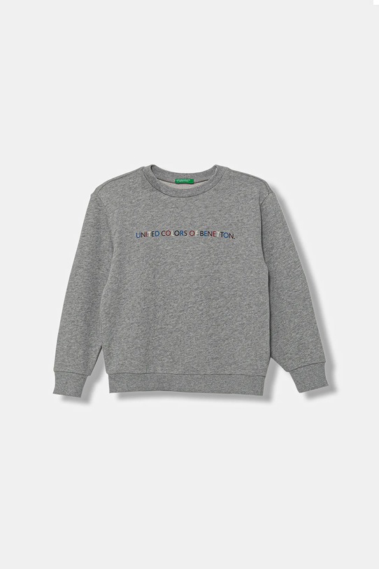United Colors of Benetton bluza bawełniana dziecięca nadruk szary 3J68C10PZ.G.seasonal