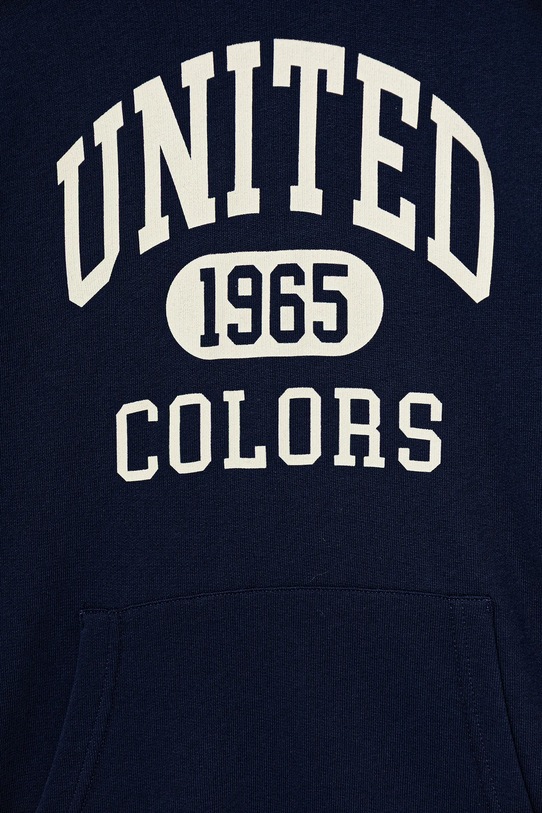 Băieți United Colors of Benetton hanorac de bumbac pentru copii 3J68C203N.G.reproposed bleumarin