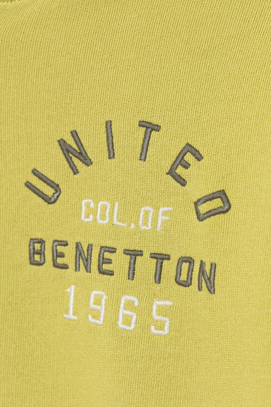 Момче Детски памучен суичър United Colors of Benetton 3J68C505C.G.seasonal жълт