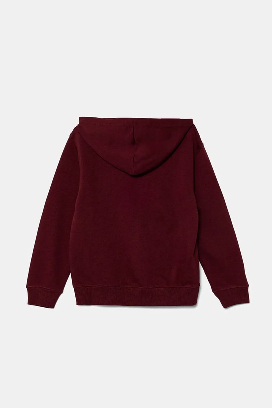 United Colors of Benetton bluza bawełniana dziecięca 3J68C505C.G.seasonal bordowy AW25