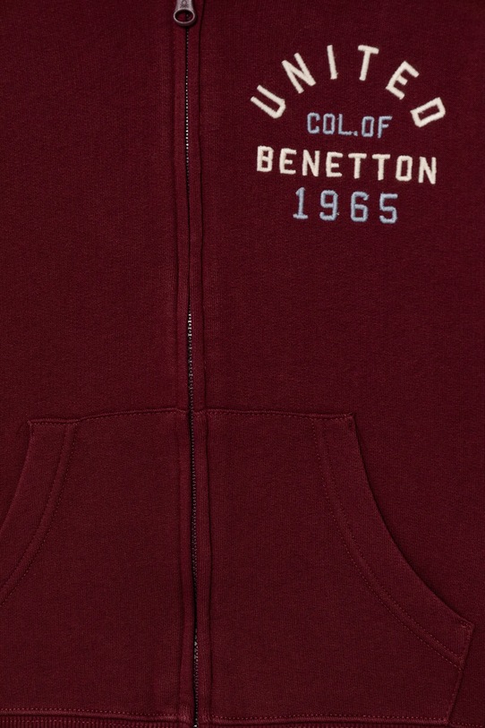 Chłopiec United Colors of Benetton bluza bawełniana dziecięca 3J68C505C.G.seasonal bordowy
