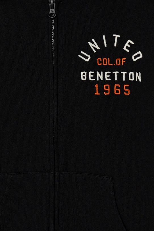 Chlapec Detská bavlnená mikina United Colors of Benetton 3J68C505C.G.seasonal čierna