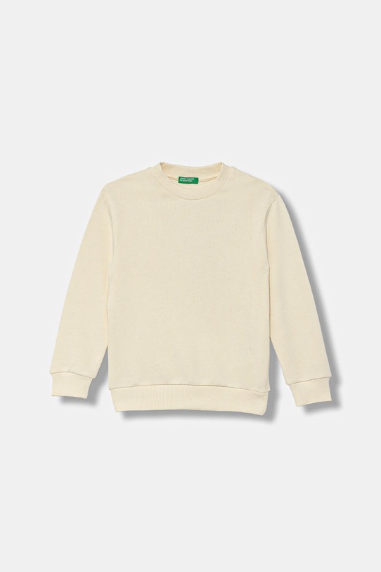 United Colors of Benetton bluza bawełniana dziecięca 3J68G10KN.P.seasonal beżowy AW25