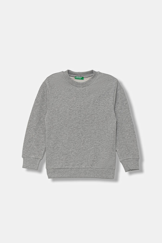 United Colors of Benetton hanorac de bumbac pentru copii 3J68G10KN.P.seasonal gri AW25