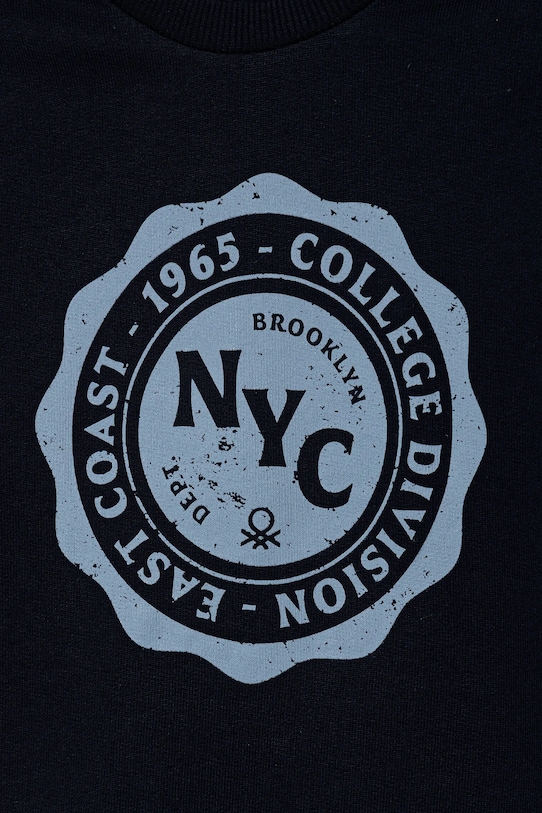 BIMBO United Colors of Benetton felpa in cotone bambino/a 3J68G10KN.P.seasonal blu navy