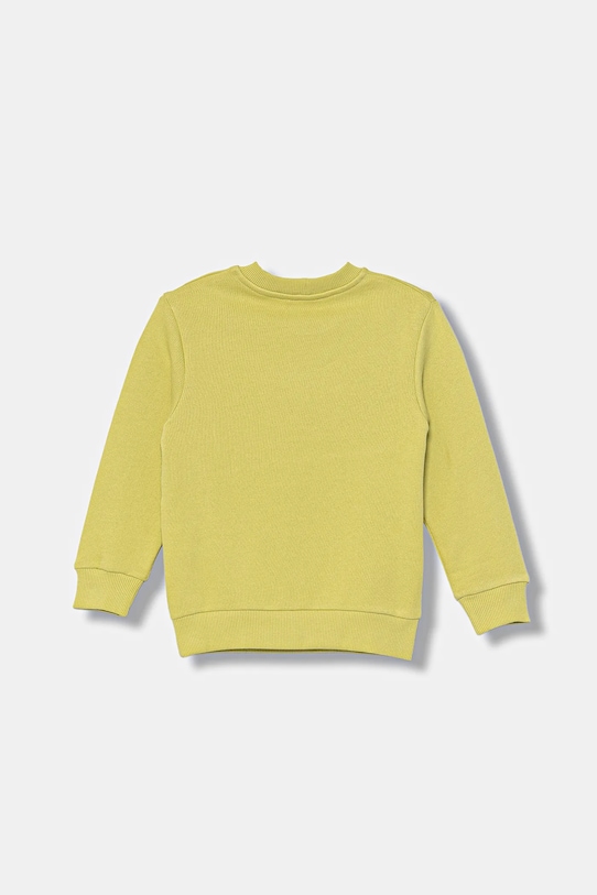 United Colors of Benetton hanorac de bumbac pentru copii 3J68G10KN.P.seasonal verde AW25