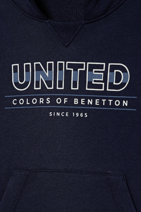 Мальчик Детская хлопковая кофта United Colors of Benetton 3J68G2014.P.seasonal тёмно-синий