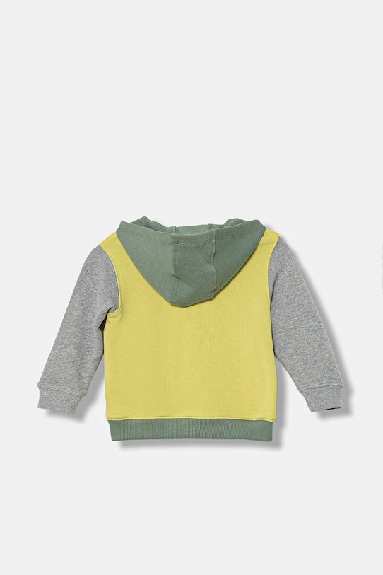 United Colors of Benetton hanorac de bumbac pentru copii 3J68G2014.P.seasonal verde AW25