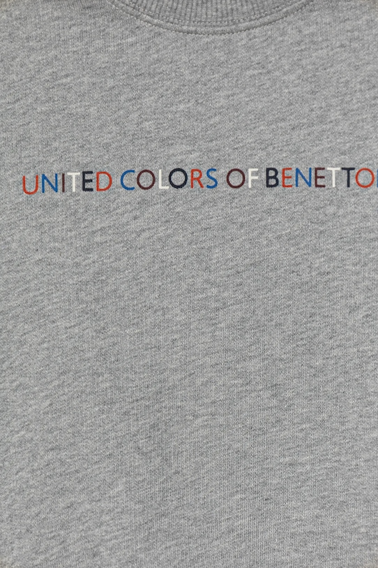 CHLAPEC Dětská bavlněná mikina United Colors of Benetton 3J70G10JY.P.seasonal šedá