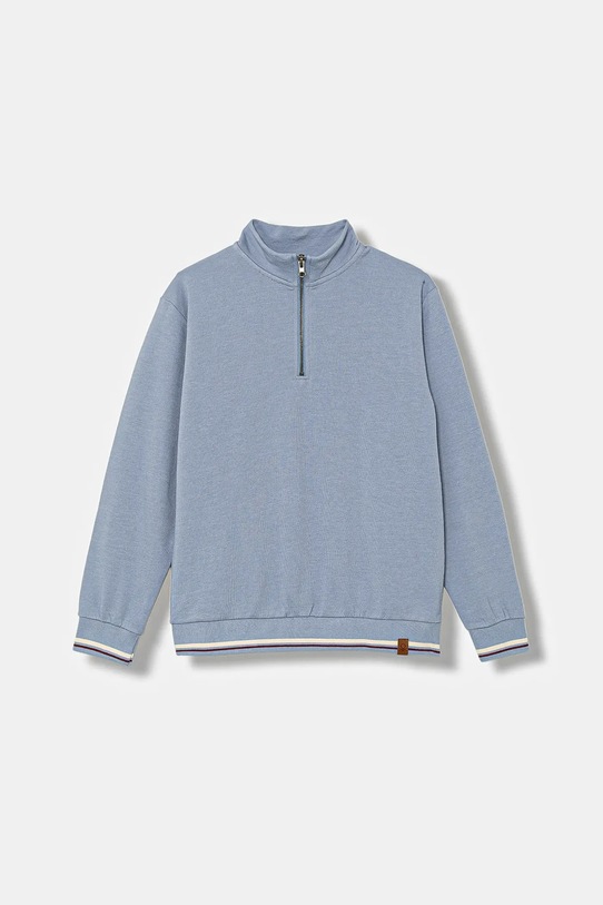 Dětská mikina United Colors of Benetton bez kapuce modrá 32N4C10PS.G.seasonal