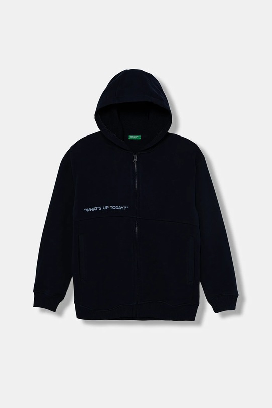 United Colors of Benetton hanorac de bumbac pentru copii print bleumarin 3J68C505G.G.seasonal