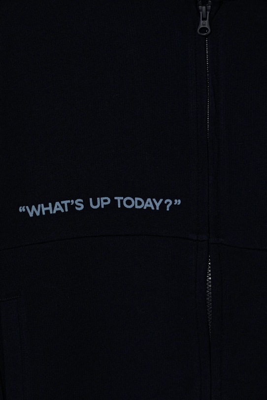 Băieți United Colors of Benetton hanorac de bumbac pentru copii 3J68C505G.G.seasonal bleumarin