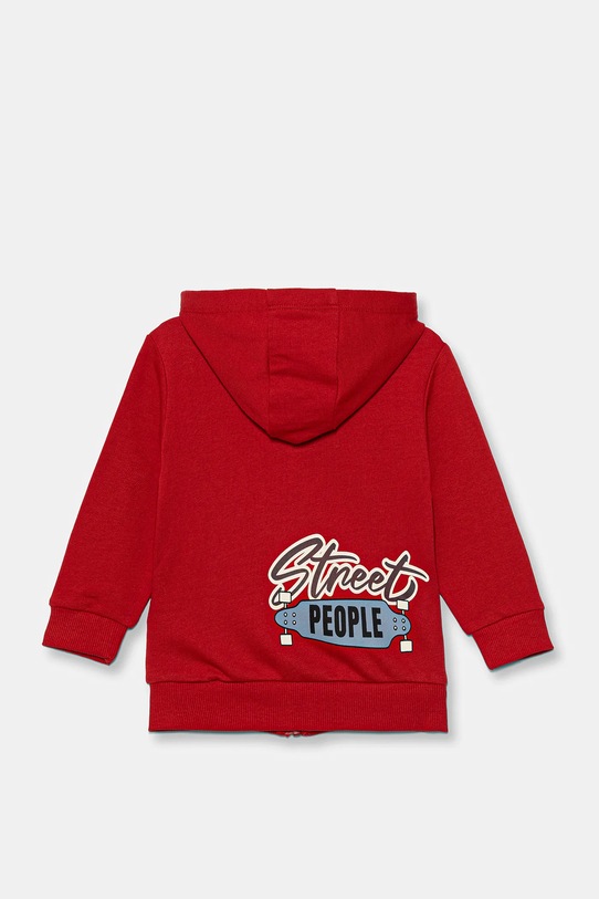 Detská bavlnená mikina United Colors of Benetton 3J68G503Y.P.seasonal červená AW25