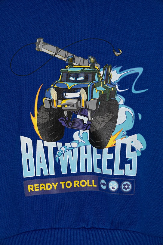 Băieți United Colors of Benetton hanorac de bumbac pentru copii 3UNIG2016.P.seasonal albastru