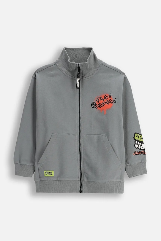 Coccodrillo bluza bawełna szary ZC5132201SBK