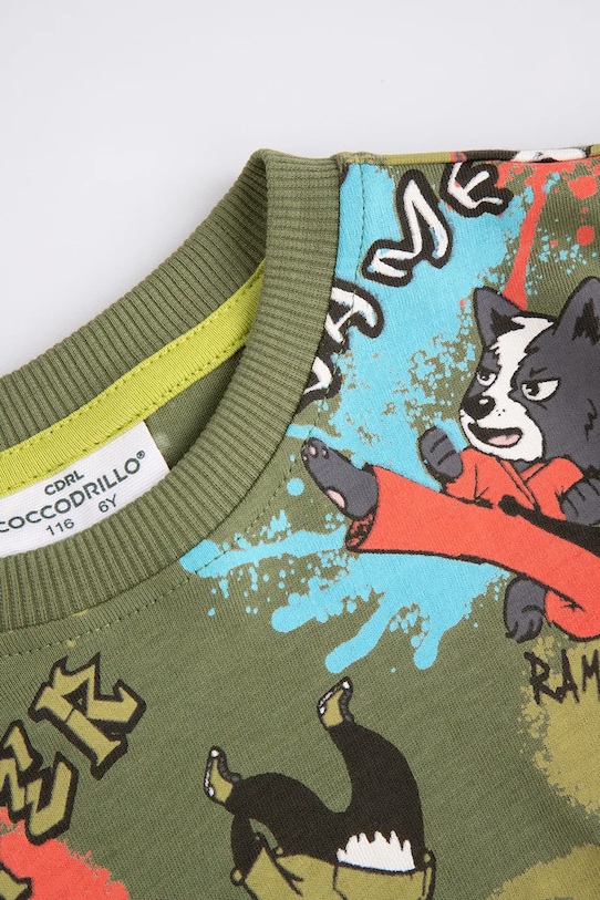 Хлопчик Кофта Coccodrillo ZC5143102SBK зелений