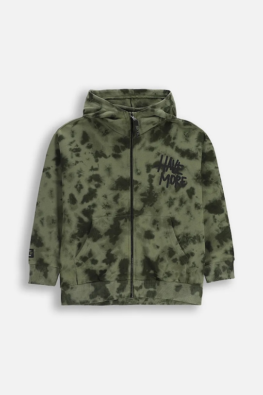 Mikina Coccodrillo s kapucňou zelená ZC5132401SBJ