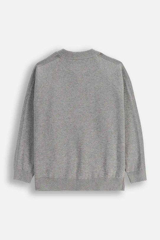 Detská bavlnená mikina Coccodrillo ZC5172201CBJ sivá AW25