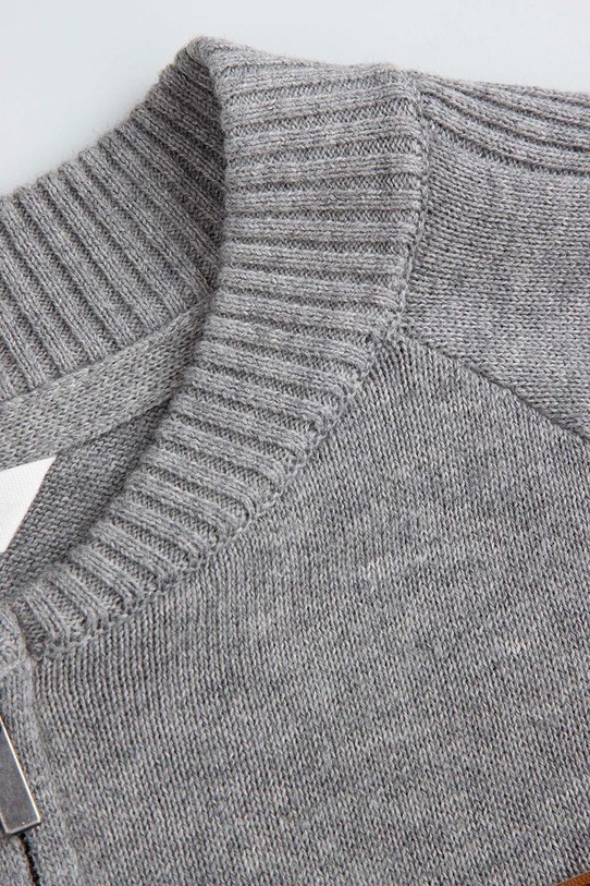 Chlapec Detská bavlnená mikina Coccodrillo ZC5172201CBJ sivá