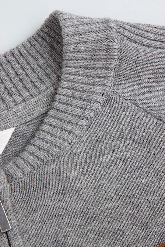 Chłopiec Coccodrillo bluza bawełniana dziecięca ZC5172201CBJ szary