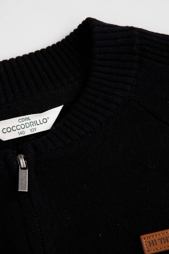 Băieți Coccodrillo hanorac de bumbac pentru copii ZC5172201CBJ negru