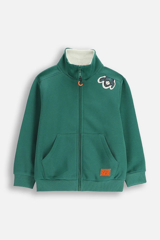 Coccodrillo bluza dziecięca bawełna zielony ZC5132201YBK