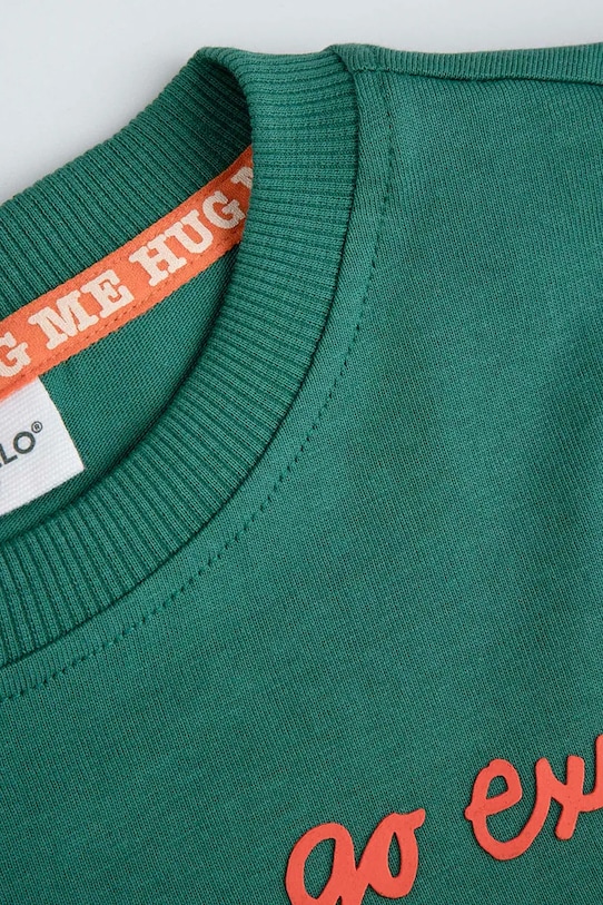 Chłopiec Coccodrillo bluza bawełniana dziecięca ZC5143101YBK zielony